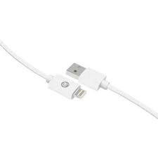 iEssentials Charge and Sync Braided Lightning to USB Cable (120 inch, White)