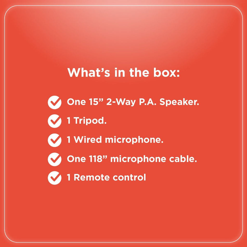 RadioShack 15 Inch 2-Way Active Speaker