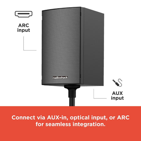 RadioShack 240W Tower Speaker with FM Radio & Karaoke Function