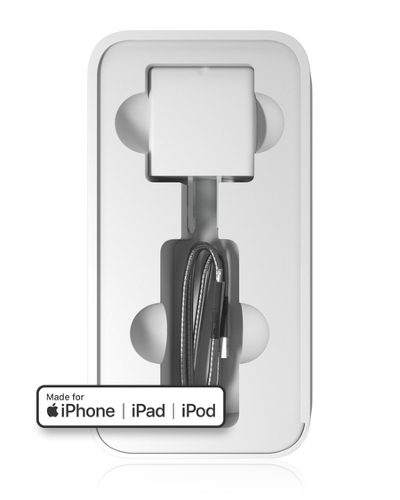 MFi Accessory Kit – 20W Dual-Port Wall Adapter with Lightning Cable