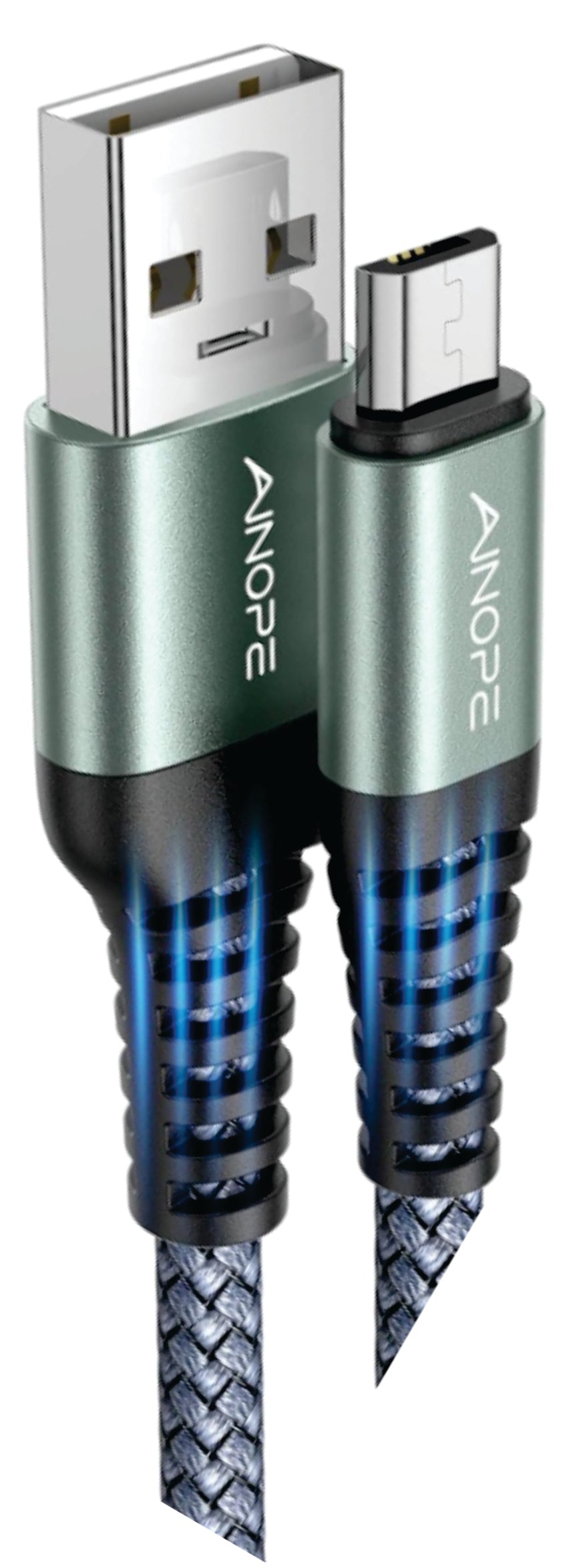 Micro USB Cable – 6.6ft, Nylon Braided, 2.4A, High Speed Charge & Sync