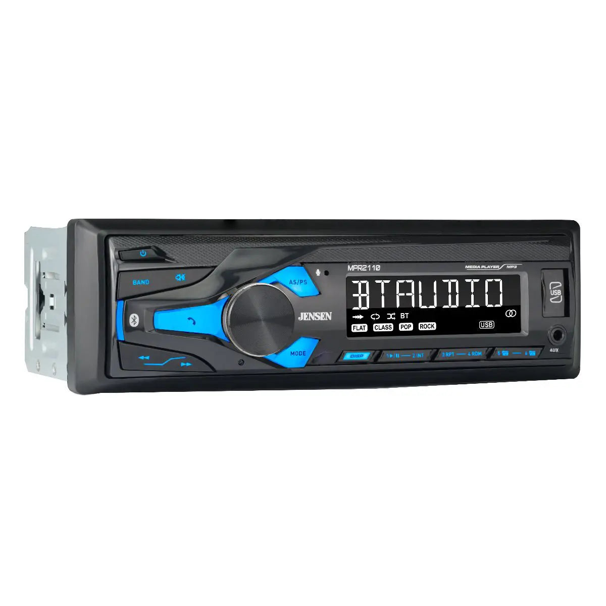 Jensen MPR2110 Single DIN Mechless Digital Media Receiver with Bluetooth