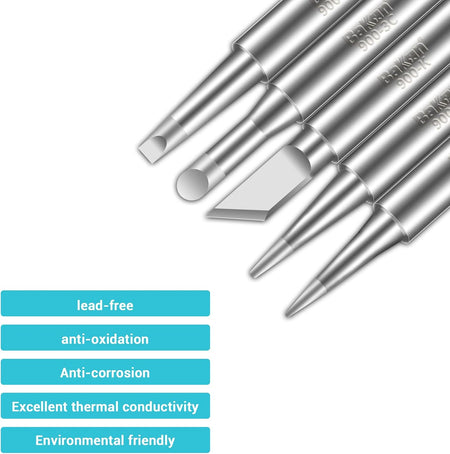 5PCS 900M Soldering Iron Tips for BAKON BK969S