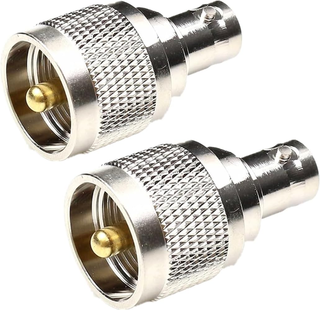 RF Coaxial Adapter BNC Female to UHF Male PL-259 Connector
