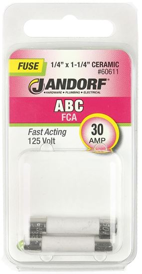 Jandorf Fast Acting 125 Volt 30 Amp Fuse #60611