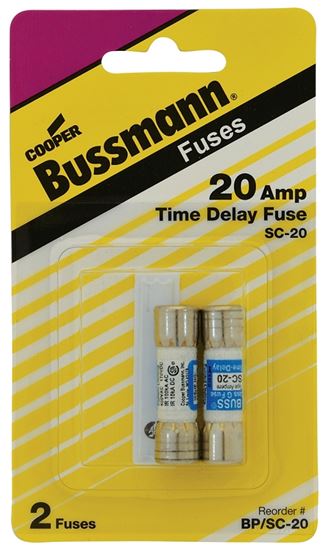 Bussmann BP/SC-20 20 Amp Time-Delay Class G Melamine (2-Pack)