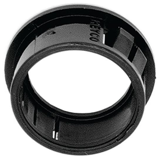 Jandorf Conduit Bushing, Nylon, Black, 3/4 in Dia Panel Hole, 0.453 in Thick Panel #61432