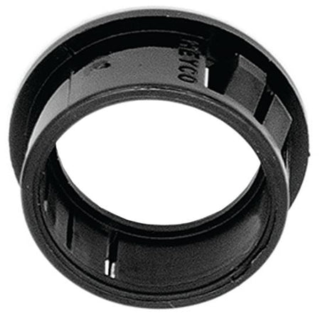 Jandorf Conduit Bushing, Nylon, Black, 3/4 in Dia Panel Hole, 0.453 in Thick Panel #61432
