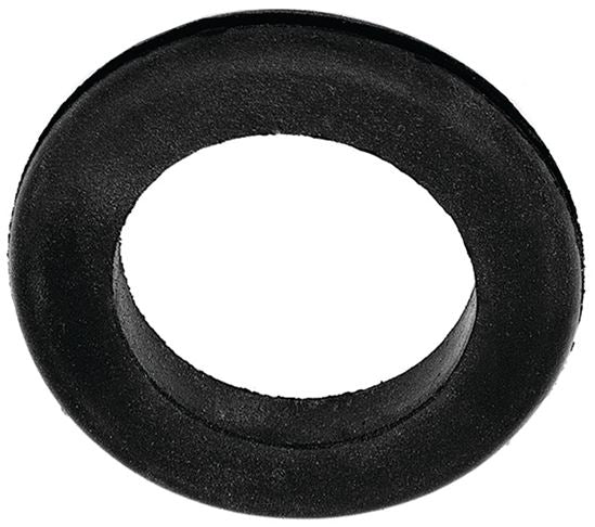 Jandorf Grommet, 5/8 in ID, 1-1/8 in OD, Rubber, Black, 5/16 in Thick Panel 2pk #61492