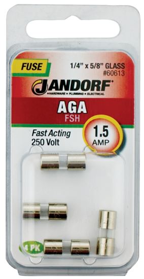 Jandorf Fast Acting 250 Volt 1.5 Amp Fuse #60613