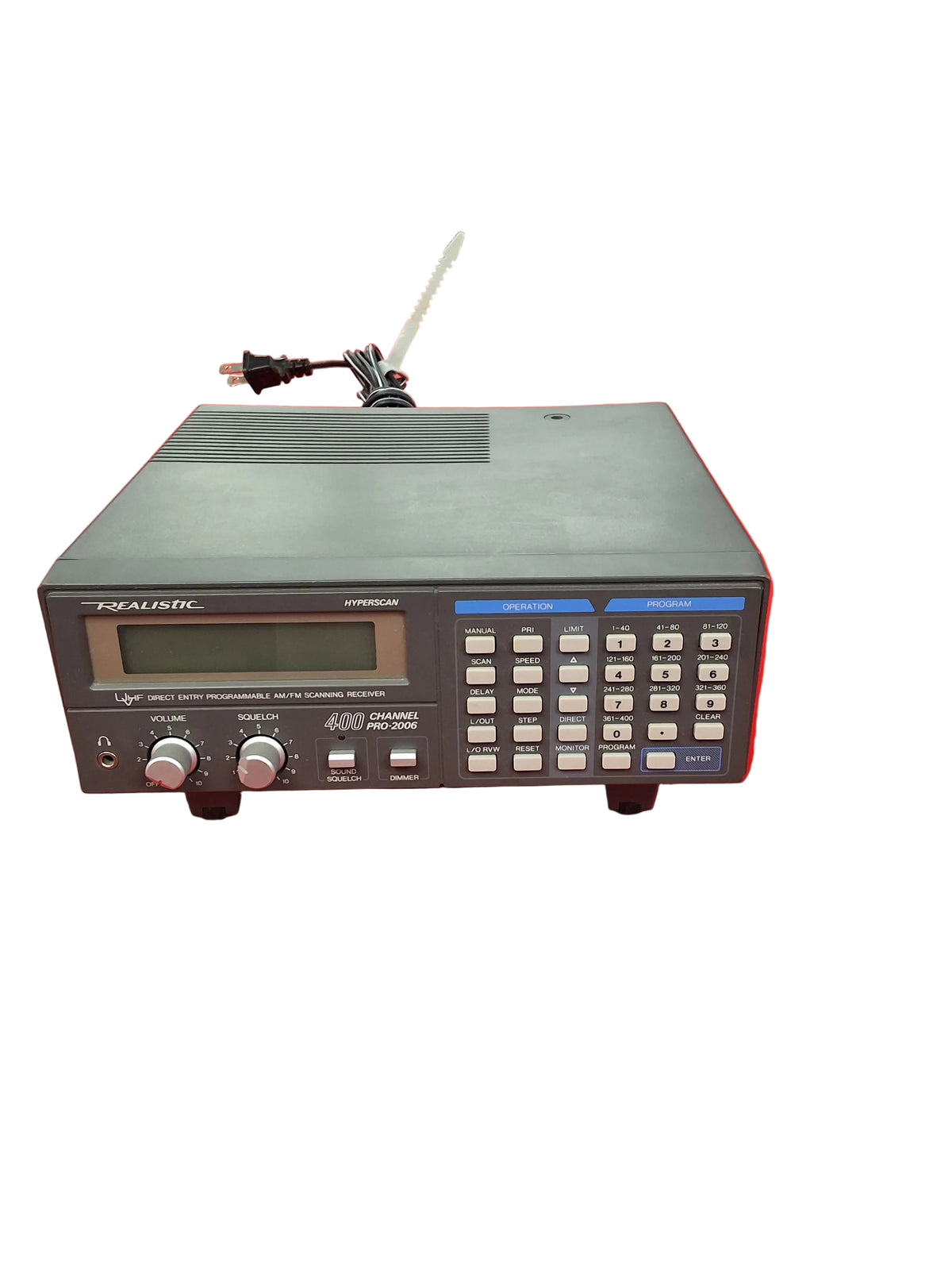 Realistic Pro 2000 Realistic Pro 2006-400 channel programmable scanner (pre-owned) – TekShack