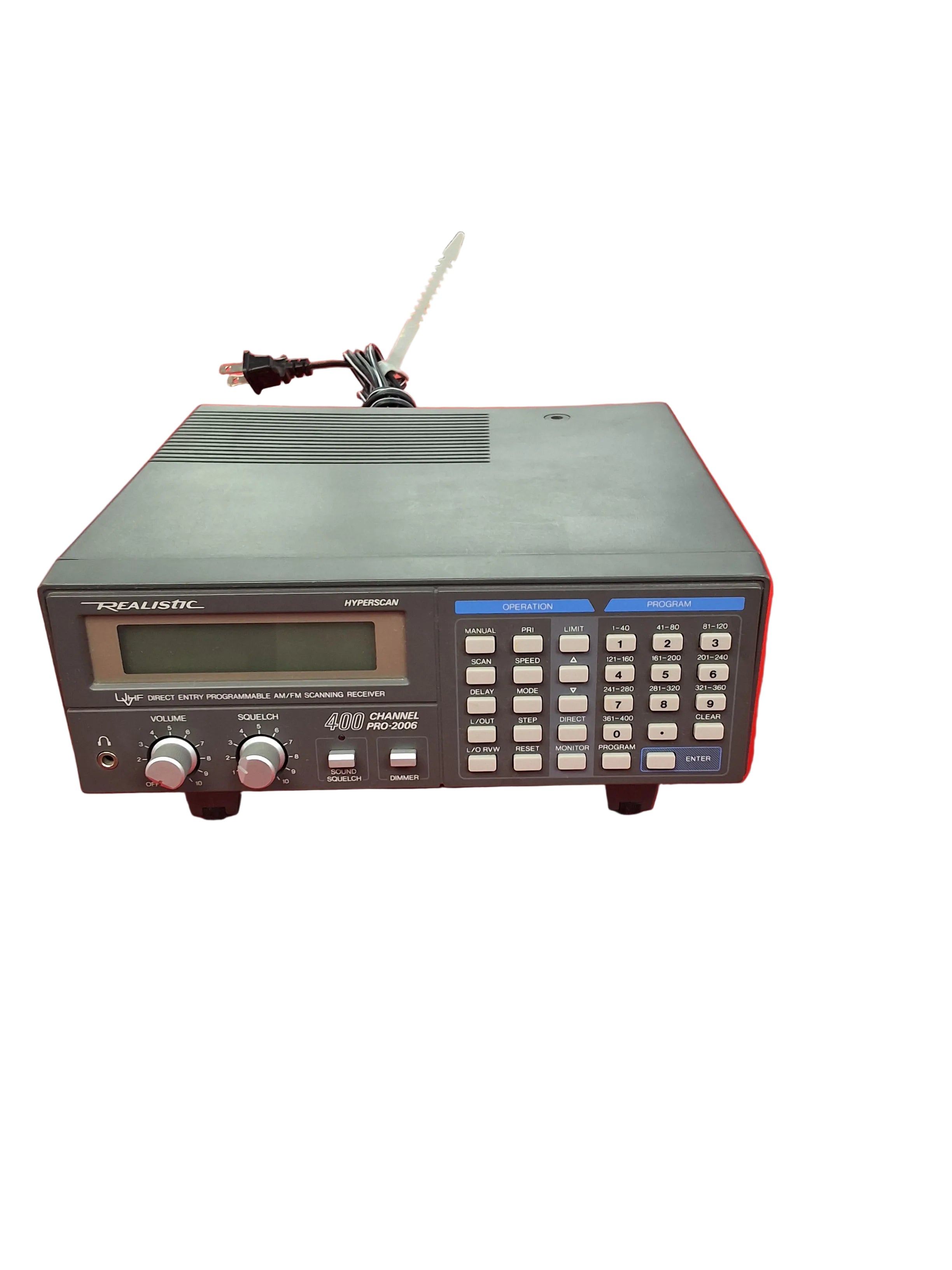Realistic Pro 2006-400 channel programmable scanner (pre-owned)