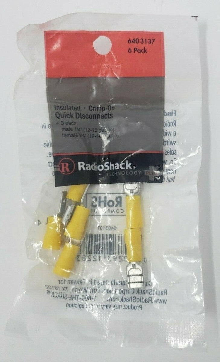 Insulated Crimp on Quick Disconnects 640-3137