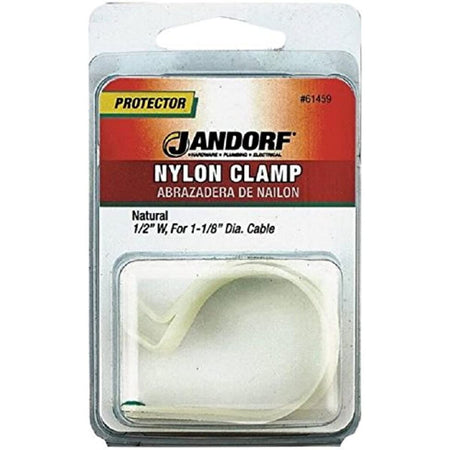 JANDORF CLAMP Nylon Natural 1/2x1-1/8 2 PK 61459