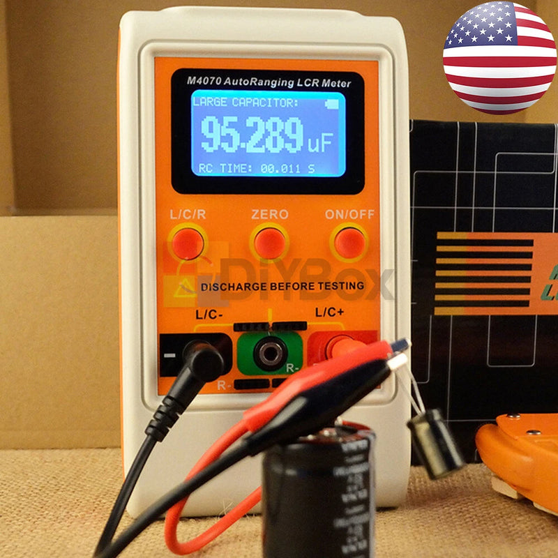M4070 Handheld LCR Meter, Auto-Range Capacitance, Inductance and Resistance Tester