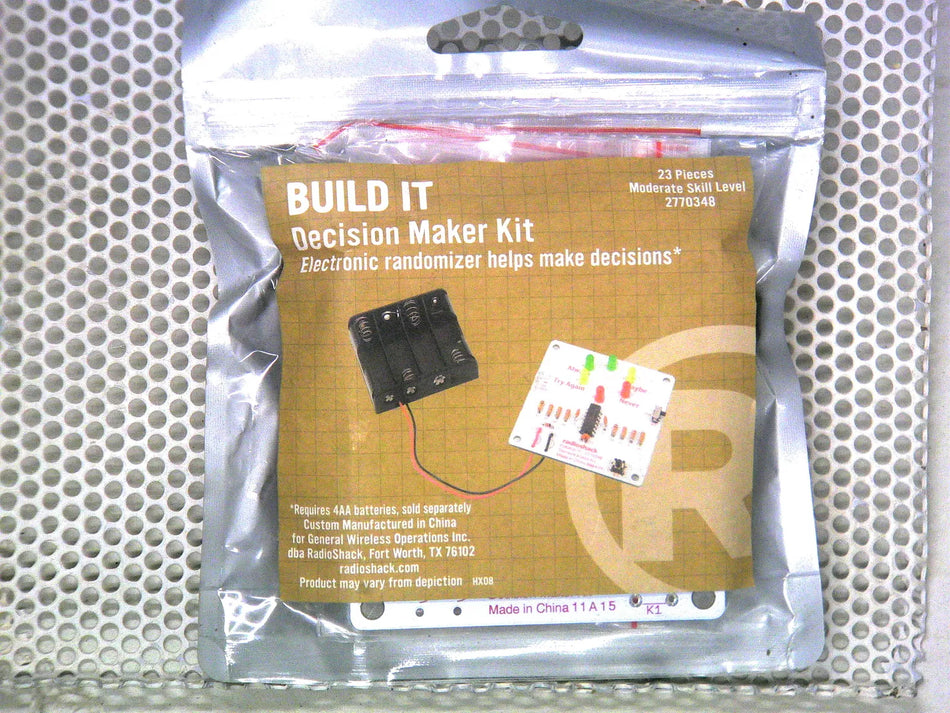 RadioShack Decision Maker Kit – Random Selector Project