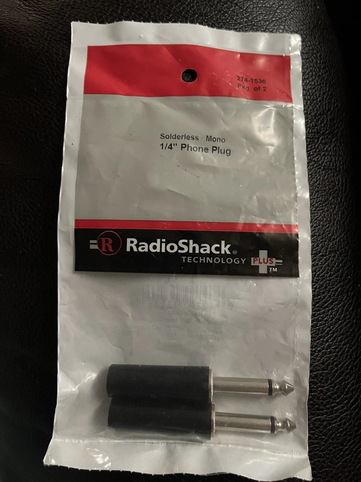 Solderless Mono 1/4" phone plug