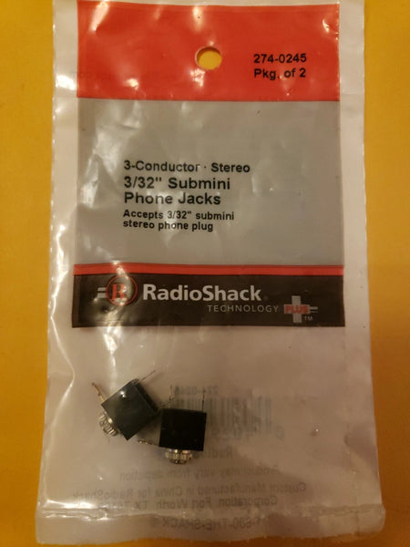 Radio Shack Submini Inline Stereo Jacks, 2 Pack