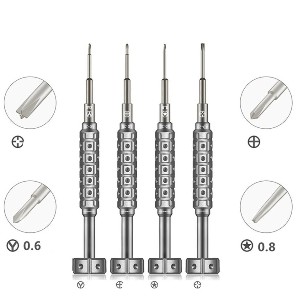 Precision Screwdriver 0.6mm Set – Anti-Slip Handle for Electronics Repair
