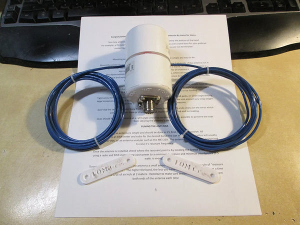 11 meter / 27 mhz - 1/2 Wave Dipole Antenna for CB Radio 2KW ICAS