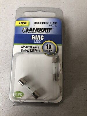 Jandorf Medium Time Delay 125 Volt 10 Amp Fuse #60700