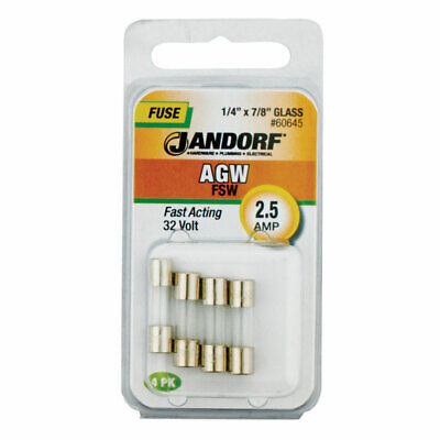 Jandorf Fast Acting 32 Volt 2.5 Amp Fuse #60645