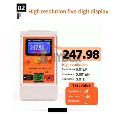 M4070 LCR Meter – Auto-Range Cap/Induct/Res Tester