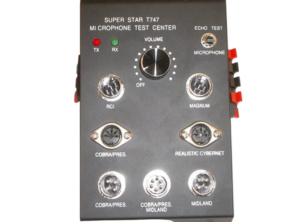 Workman Super Star T747 CB Radio Microphone Test Center with Power Cord