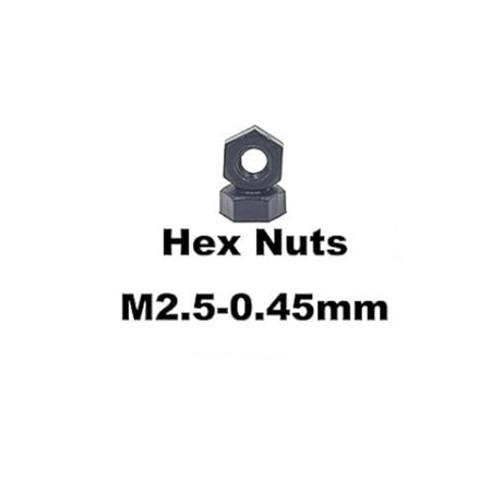 M2.5 Nylon Hex Standoffs Spacers Screws Nuts Flat washer
