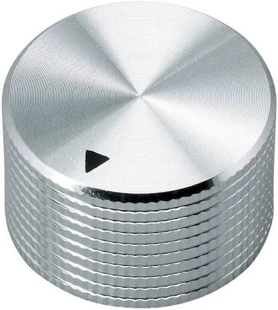 Radio Shack Silver-Tone 1” Knurled Knobs (Pack of 2)