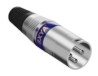 EBXYA XLR, 3 Pins Male Microphone Audio Cable Connector 1 Pack PURPLE