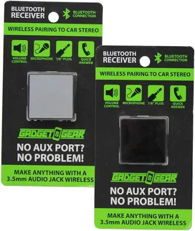 Gadget Gear Bluetooth Receiver Audio Jack Bluetooth Converter SILVER