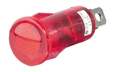 Snap in red neon indicator lamp