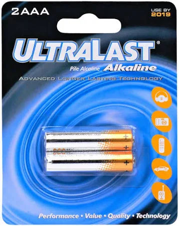 Ultralast ULA2AAA AAA Alkaline Battery