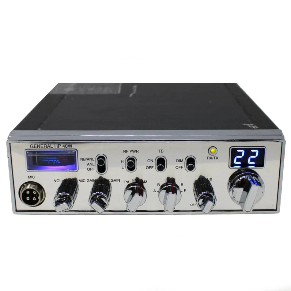 General HP40W 10 Meter AM/FM Mobile Transceiver CB Radio