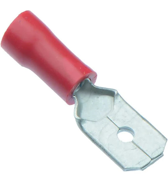 22-16 AWG 6.3MM (MALE) RED Spade Wire Connector
