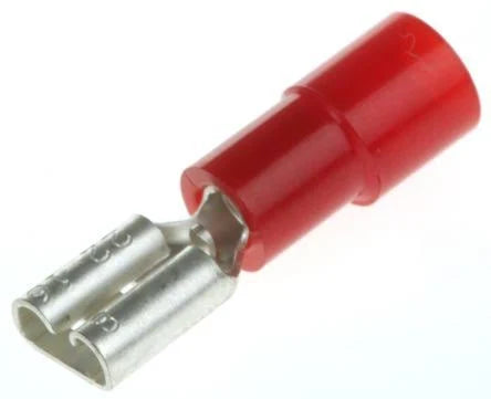 22-16 AWG 4.8MM (FEMALE) RED Spade Wire Connector