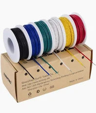 22 awg Wire Solid Core Hookup Wires-6 Different Colored Breadboard Wires 30ft