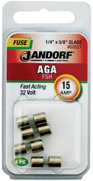 Jandorf Fast Acting 32 Volt 15 Amp Fuse #60621