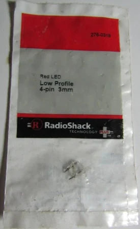 Red LED Low Profile 4-pin 3mm