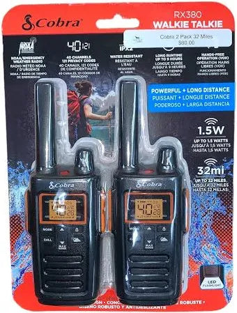 Cobra RX380 Walkie Talkies