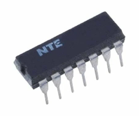 NTE7403 IC TTL, Quad 2-Input Positive NAND Gate w/ Open Collector Outputs