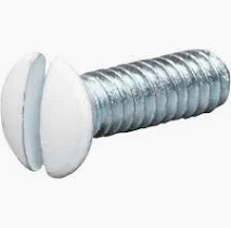 6-32 x 1/2 Switch Plate Screw White