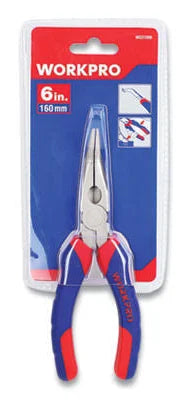 WorkPro Bent Nose, Smooth Jaw Mini Pliers