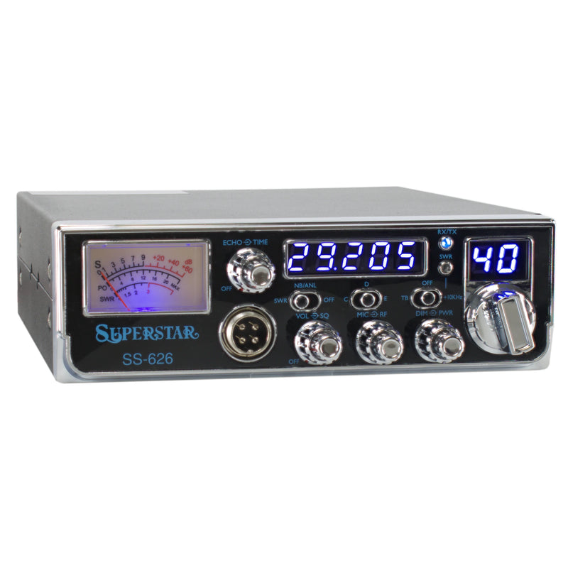 Superstar SS-626 10-Meter AM Amateur Radio Transceiver