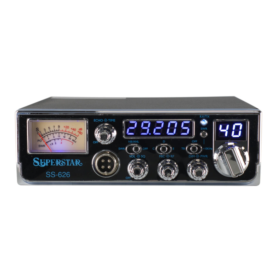 Superstar SS-626 10-Meter AM Amateur Radio Transceiver