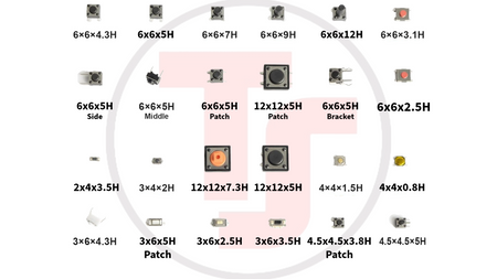 QTEATAK Micro Momentary Tactile Push Button Switch