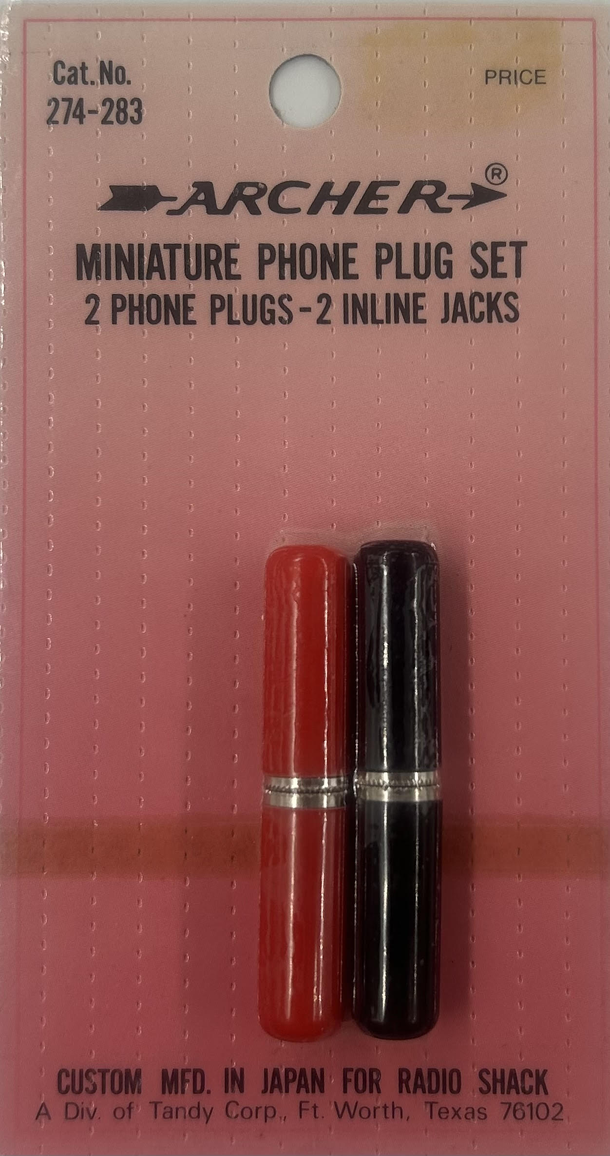 Miniature Phone Plug Set 274-283 | TekShack